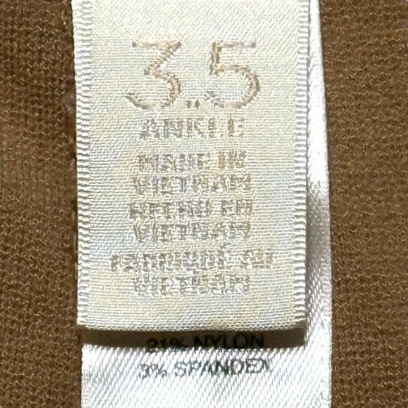 Chico’s Ankle Stretch Trousers Womens Peanut Tan Pull-On Elastic Waist Sz 3.5 18 - Picture 4 of 6